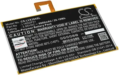 Image de Batterie compatible avec Lenovo Type L16D2P31