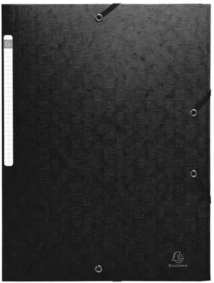 Produktbild von Exacompta Sammelmappe 3 Klappen Scotten 400g A4 schwarz Manila Karton