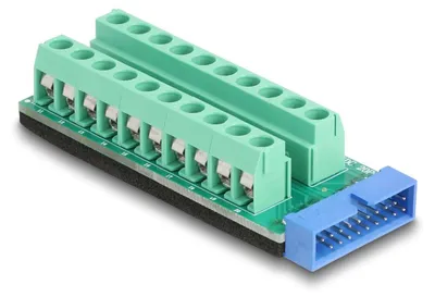Immagine prodotto di Adattatore USB maschio a morsettiera 20 pin Delock