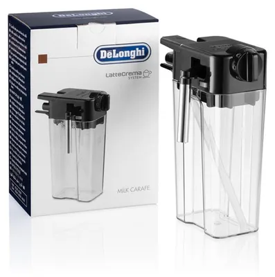 Productafbeelding van De'Longhi DLSC022, Melkkannetje, DeLonghi, De'Longhi ESAM420.40, De'Longhi ESAM420.80, De'Longhi ESAM428.40, De'Longhi ESAM428.80, De'Longhi..., Zwart, Transparant, 1 stuk