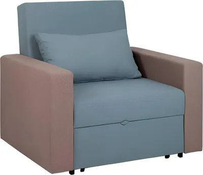 Produktbild von Blauer Sessel Bettfunktion Wohnzimmer Einsitzer Relax Luxus Clubsessel