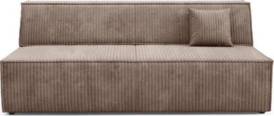 Produktbild von Sofa TESSO mit Schlaffunktion, Schlafsofa, Wohnzimmersofa, Couch, Soffa, Bettsofa, Kordstoff – Braun TILIA 17