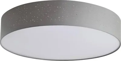 Produktbild von Lindby LED-Deckenlampe Ellamina, 60 cm, hellgrau, Textil