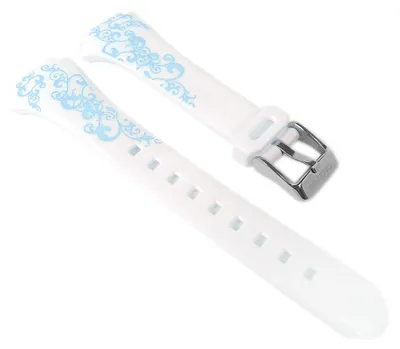 Produktbild von Calypso Uhrenarmband | Kunststoff glatt für Modell K5621/4 weiß/blau