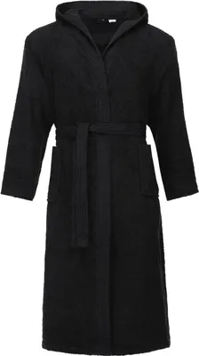 Produktbild von Ladeheid Herren Frottee Bademantel aus 100% Baumwolle LA40-192 (Schwarz-30, S)