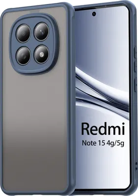 Produktbild von Handyhülle für Xiaomi Redmi Note 15 (4G / 5G) Matt Stoßfest Schutzhülle Back cover in Blau
