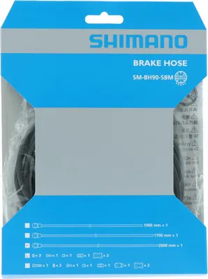 Produktbild von Shimano Bremsleitung XTR Banjo gerade SM-BH90-SBM 2000mm komplett schwarz
