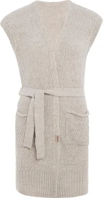 Produktbild von Knit Factory Luna Strickweste - Beige - 36/38