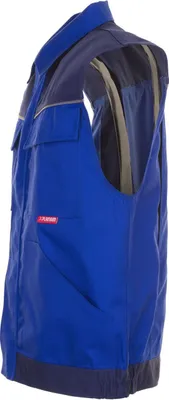 Productafbeelding van Maat 4XL, heren, Planam Highline vest, marineblauw, zinkkleurig, model 2360