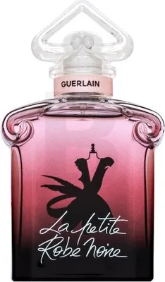 A bottle of Guerlain La Petite Robe Noire Intense Eau de Parfum for women.