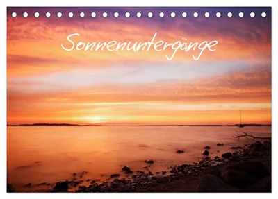 Produktbild von Sonnenuntergänge (Tischkalender 2027 DIN A5 quer), CALVENDO Monatskalender
