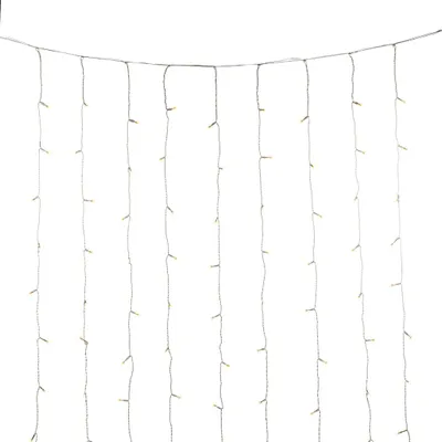 Immagine prodotto di Konstsmide luci di Natale LED pioggia di ghiaccio tenda luminosa bianco caldo