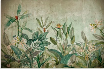 Produktbild von ARTland Wandbild Alu für Innen & Outdoor Exotische Dschungel Landschaft Größe: 120x80 cm