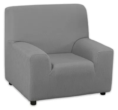 Zdjęcie produktu dla Martina Home Emilia, elastyczny pokrowiec na sofę jednoosobową, kolor szary, szerokość od 70 do 110 cm