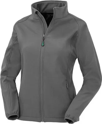 Produktbild von Result Genuine Recycled R901F | Womens Recycled 2-Layer Printable Softshell Jacket - Farbe: Workguard Grey - Größe: L