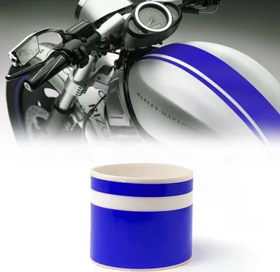 Immagine prodotto di Strisce Strisce adesive per Moto 2 fili Blu 80 mm x 2 mt