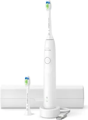 Obrázok produktu pre Philips 5300 series HX7108/03, Dospelý, Sonická zubná kefka, Denná starostlivosť, 62000 pohybov za minútu, Biela, 2 min, 4 x 30 sec