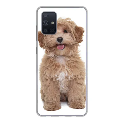 Produktbild von MuchoWow® Handyhülle Schutzhülle Hülle für Samsung Galaxy A51 Hund - Haustiere - Fell Silikon Softcase Handy Hülle - Schutzabdeckung