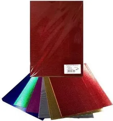 Image de Carton ondulé métallique 25x35cm 6 feuilles