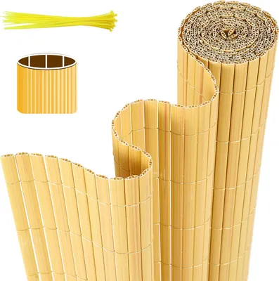 Produktbild von Jopassy PVC soukromí obrazovka mat soukromí plot balkon větrný zábrana soukromí obrazovka pro plot bambus 160x400cm