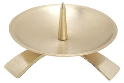 Productafbeelding van Triangular Kaarsenhouder Ø9,5 cm van Messing, Goudkleurig