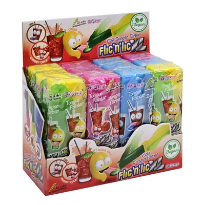 Produktbild von Flic'n'Lic® XL Zungenfärber 12 stk. im Display