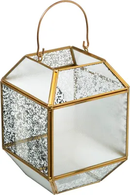 Obrázok produktu pre Sklenený lampáš, 14 x 14 x 20 cm