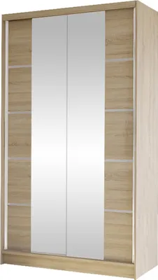 Produktbild von MIRJAN24 Schiebetürenschrank Diego V, Kleiderschrank, Stilvoll Schlafzimmer Garderobenschrank (Farbe: Sonoma Eiche)