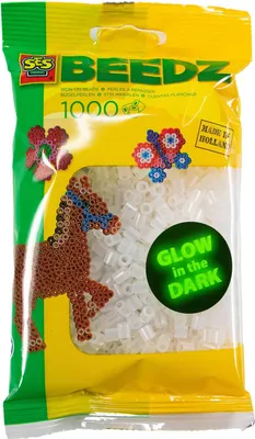 Produktbild von SES Creative Bügelperlen 1000 im Dunkeln leuchtend, Sicherungsperle, 1000 Stück(e), Grün, Junge/Mädchen, 5 Jahr(e), 12 Jahr(e)