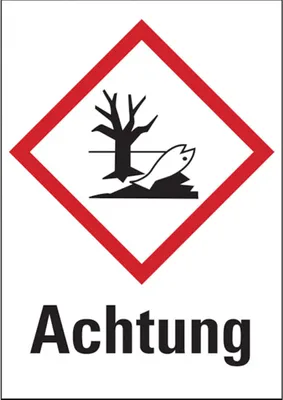 Produktbild von Dreifke® Gefahrstoffetiketten - Umwelt (GHS09) Signalwort " - 52x74 mm Folie ...