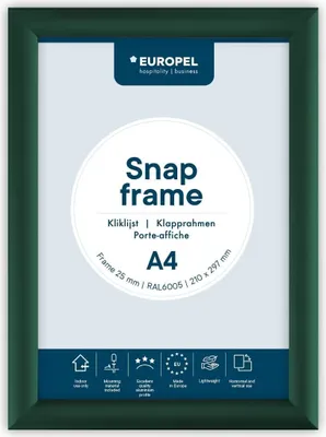 Produktbild von EUROPEL Plakatrahmen DIN A4 25 mm grün
