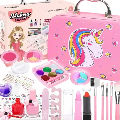 Produktbild von Box-Set Kosmetik Make-up Nagel Mädchen Einhorn als Geschenk
