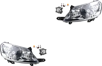 Produktbild von Scheinwerfer Satz passend für Fiat Scudo 272 01/07- H4 + Nebel+Leuchtmi. 1400455580 00006208C5 6208C5 1401368180 6206L0 6208L0 SU001A12 Johns