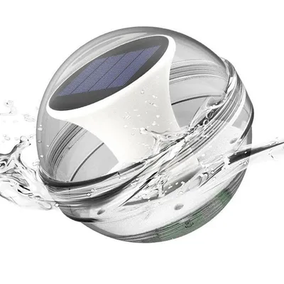 Produktbild von Solar Schwimmleuchte LED – Schwimmende Poolbeleuchtung mit RGB/Warm-/Kaltweiß – Für Garten, Teich & Schwimmbad