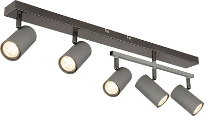Produktbild von Deckenleuchte, schwarz grau, Spots beweglich, L 70 cm