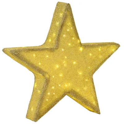 Immagine prodotto di Stella di Natale 3D 50 LED Bianco caldo 55 x 53,5 x 10 cm