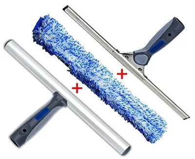 Image de Kit de nettoyage des fenêtres, design ergonomique, 15 cm
