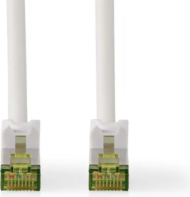 Produktbild von Nedis CAT7-Netzwerkkabel - S/FTP - RJ45 Stecker - RJ45 Stecker - 1.00 m - Snagless - Rund - LSZH - Weiss - Label