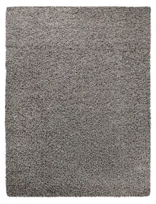 Produktbild von TT Home Hochflor Shaggy Teppich Preishammer Uni Einfarbig in Grau Modern Größe 120x170 cm