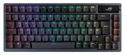 Produktbild von ASUS ROG Azoth Tastatur USB + RF Wireless + Bluetooth QWERTY Italienisch Schwarz