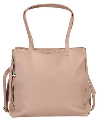 Image de Sac à bandoulière pour femme Florence, en cuir rose, dimensions 12 x 36 x 32 cm, OTF193A1