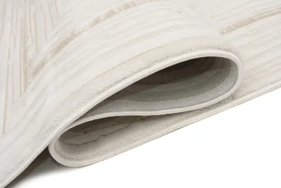 Image de Tapis HERA Moderne Crème Beige Salon Chambre 160 x 220 cm
