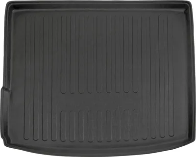 Image de Tapis De Coffre Sur Mesure Pour Porsche Cayenne 2002-2018, Noir, Antidérapant, Bord Haut, Toutes Saisons
