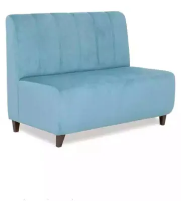 Zdjęcie produktu dla Niebieska dwuosobowa sofa do gabinetu tekstylna kanapa nowoczesne siedzenia nowe