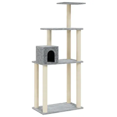 Immagine prodotto di vidaXL Graffiatoio in sisal Grigio chiaro 147 cm