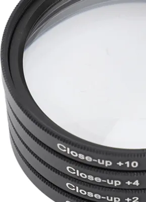 Produktbild von Nahaufnahmefilter-Set 4 in 1 +1 +2 +4 +10 Makroobjektiv aus optischem Glas mit Aufbewahrungstasche für Kamera für Digitalfotos 72 mm