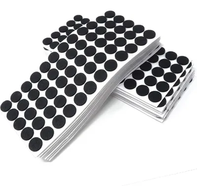 Produktbild von Selbstklebende Filzgleiter in Schwarz, rund, ø 20 mm, 1200 Stück