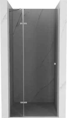 Produktbild von Mexen Roma Drehbare Duschtür 90 cm, Graphit, Chrom - 854-090-000-01-40