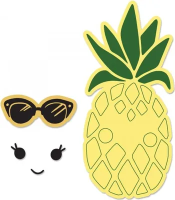 Zdjęcie produktu dla Sizzix 662933 Zestaw szablonów do cięcia Pineapple 5 szt.