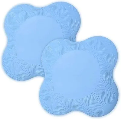 Image de Coussins de yoga pour les genoux, lot de 2 genouillères épaisses, genouillères antidérapantes pour le yoga, le Pilates et le fitness, 20 x 20 x 2 cm